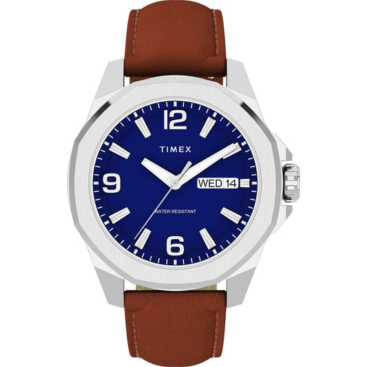 Timex Essex Day de hombre correa de cuero – TW2W92800