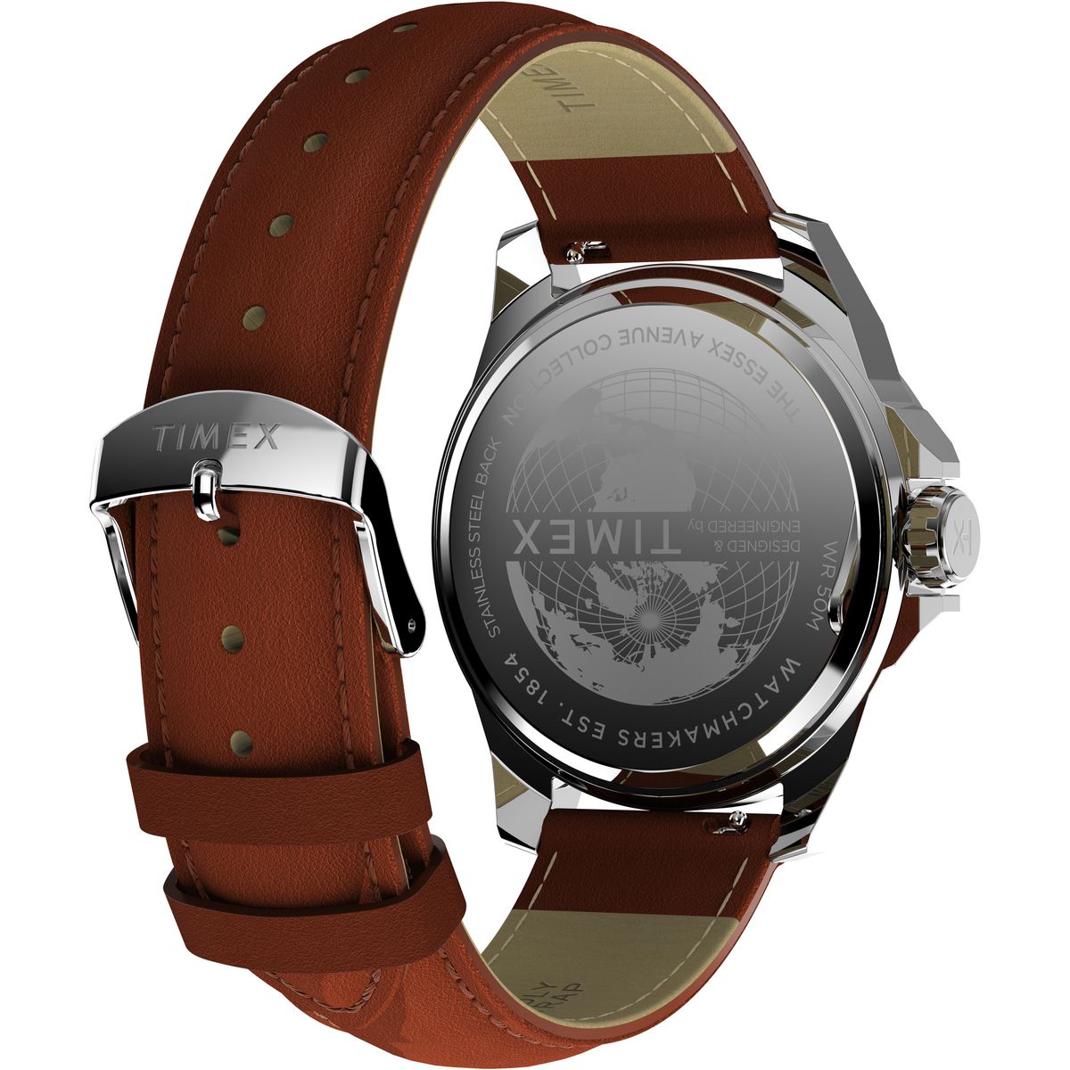 Timex Essex Day de hombre correa de cuero – TW2W92800