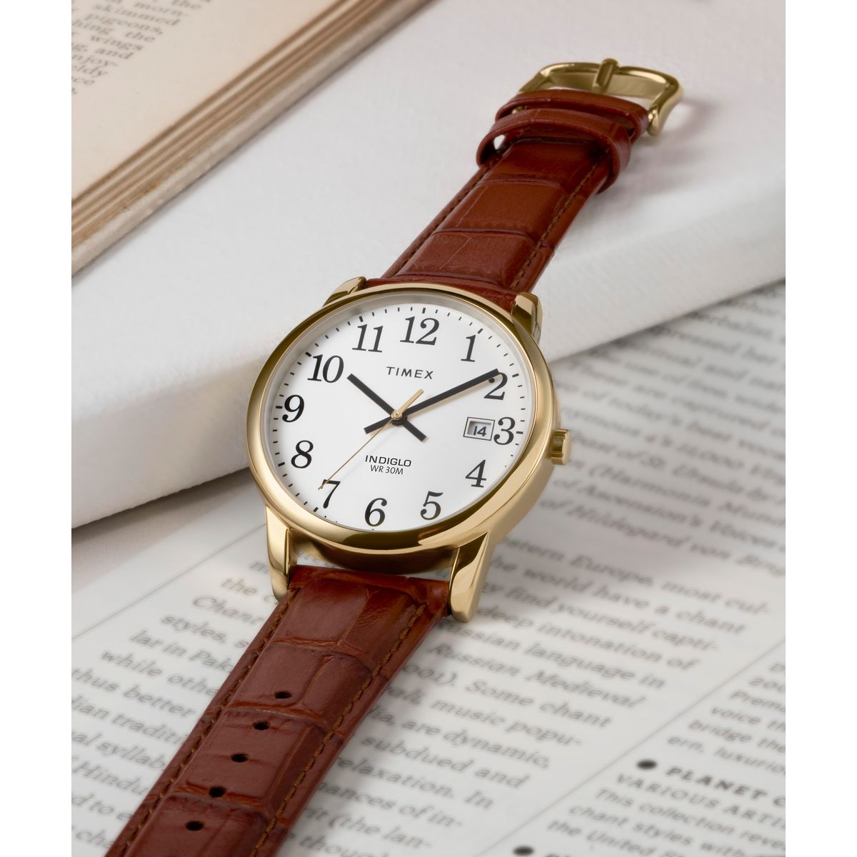 Timex Easy Reader de hombre correa de cuero – TW2W95500
