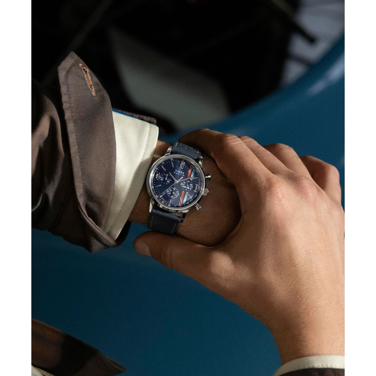 Timex Marlin de hombre correa de cuero – TW2W99000