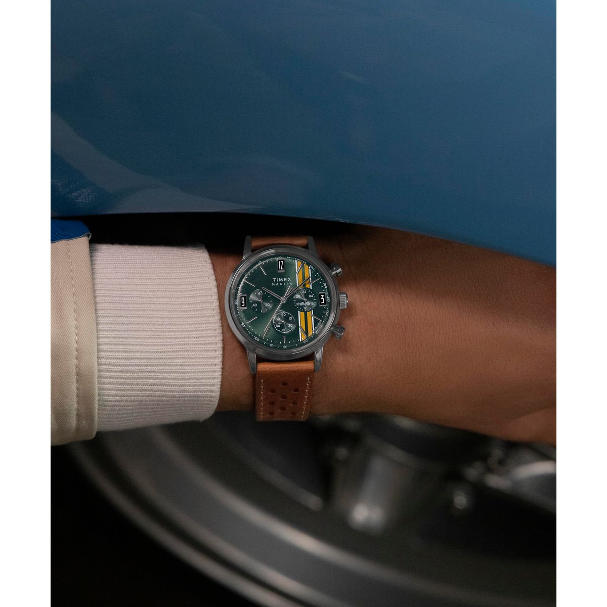 Timex Marlin de hombre correa de piel – TW2W99100
