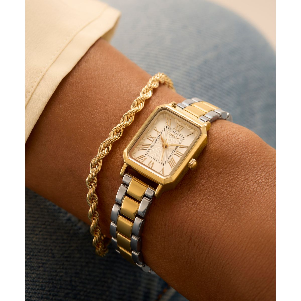 Timex Dress de dama pulsera de metal – TW2Y01300
