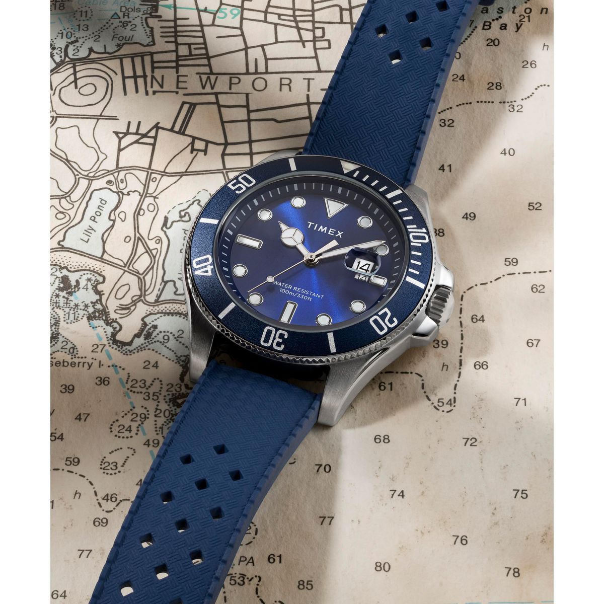 Timex Harborside de hombre correa de caucho – TW2Y05000