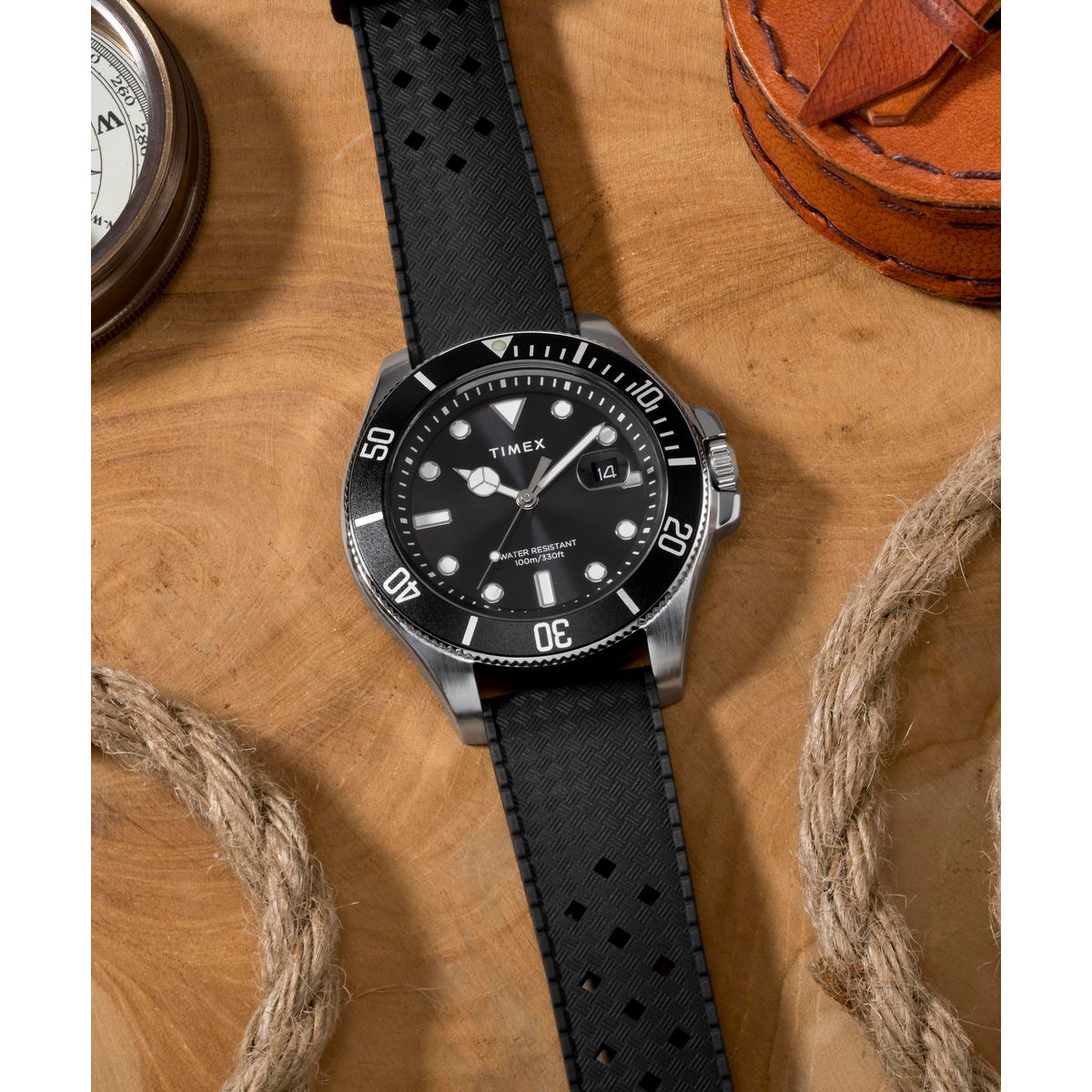 Timex Harborside de hombre pulsera de caucho – TW2Y09200