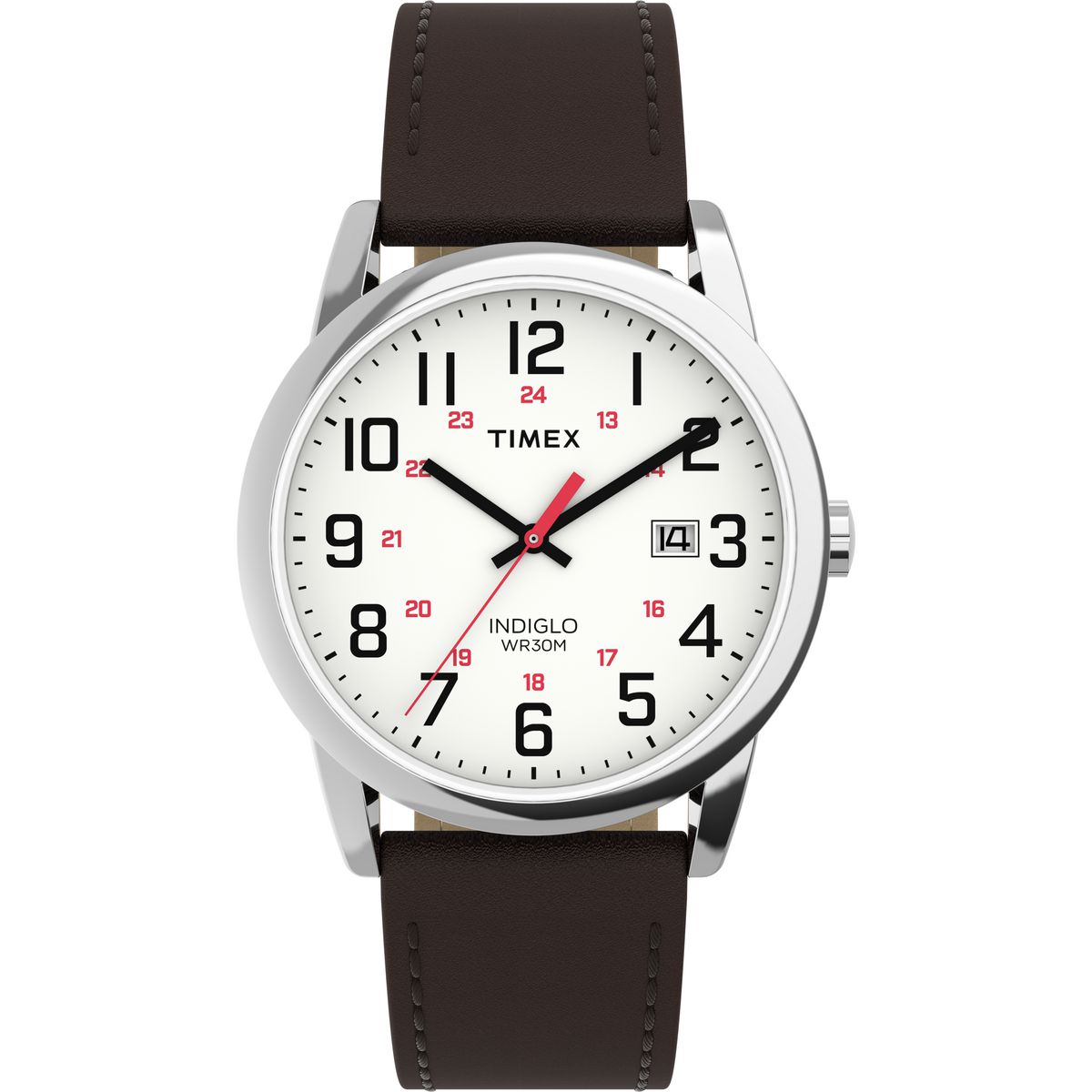 Timex Easy Reader de hombre correa de cuero – TW2Y12600