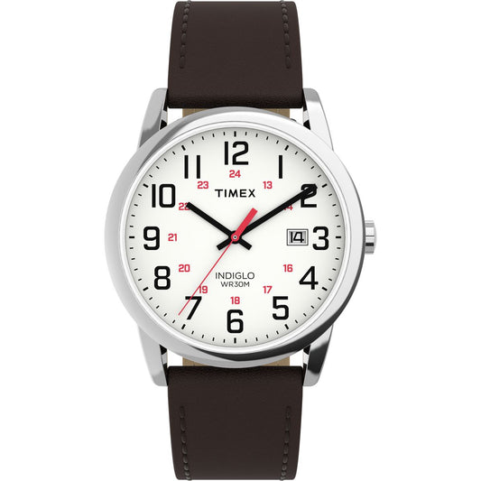 Timex Easy Reader de hombre correa de cuero – TW2Y12600