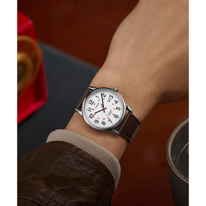 Timex Easy Reader de hombre correa de cuero – TW2Y12600