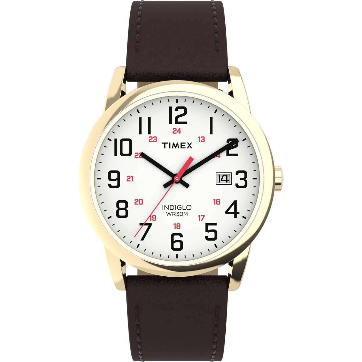 Timex Easy Reader de hombre correa de cuero – TW2Y12700