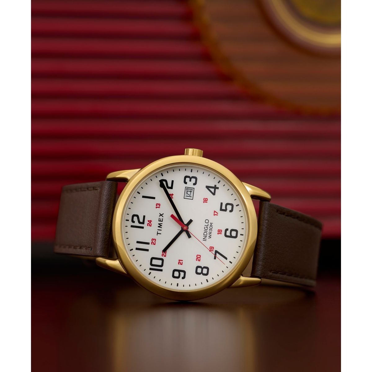 Timex Easy Reader de hombre correa de cuero – TW2Y12700