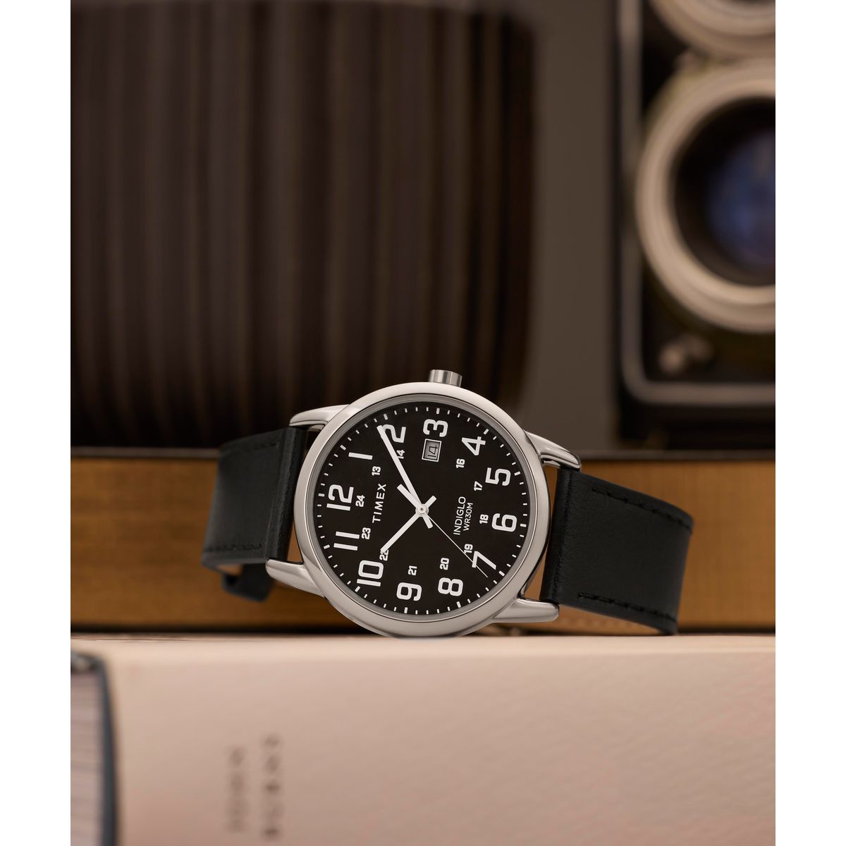 Timex Easy Reader de hombre correa de cuero – TW2Y12800