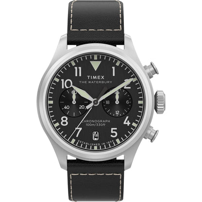 Timex Waterbury Ace de hombre correa de piel – TW2Y19000