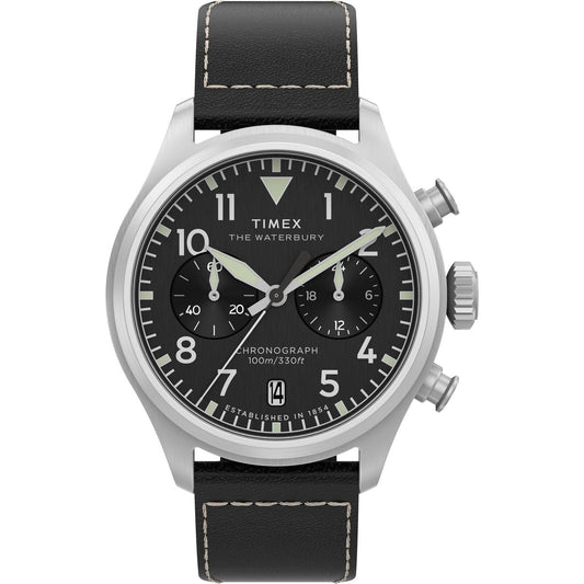 Timex Waterbury Ace de hombre correa de piel – TW2Y19000