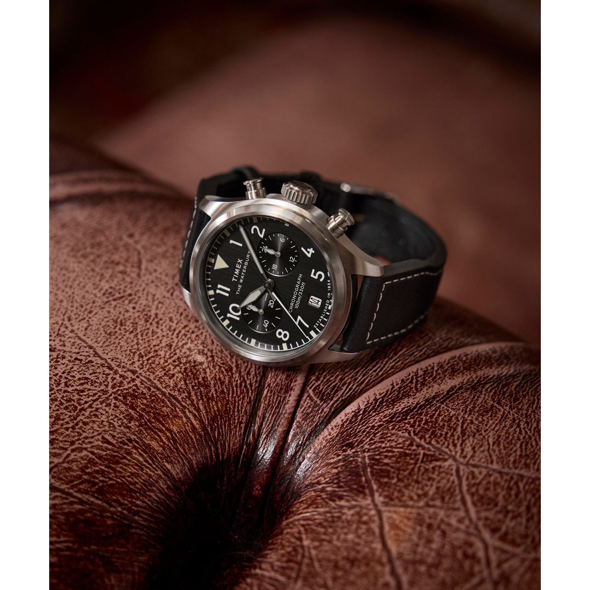 Timex Waterbury Ace de hombre correa de piel