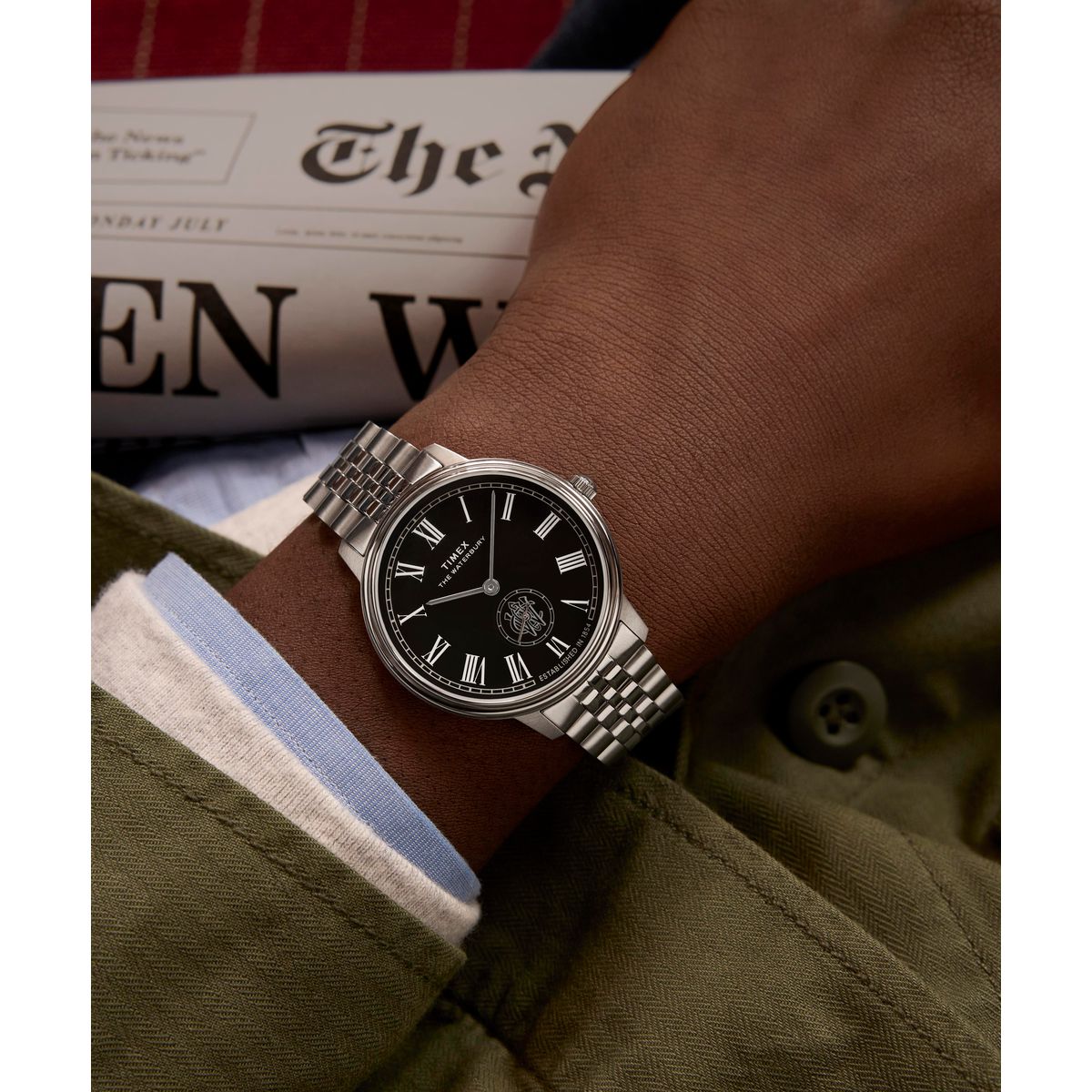 Timex Waterbury Metropolitan de hombre correa de metal – TW2Y23300