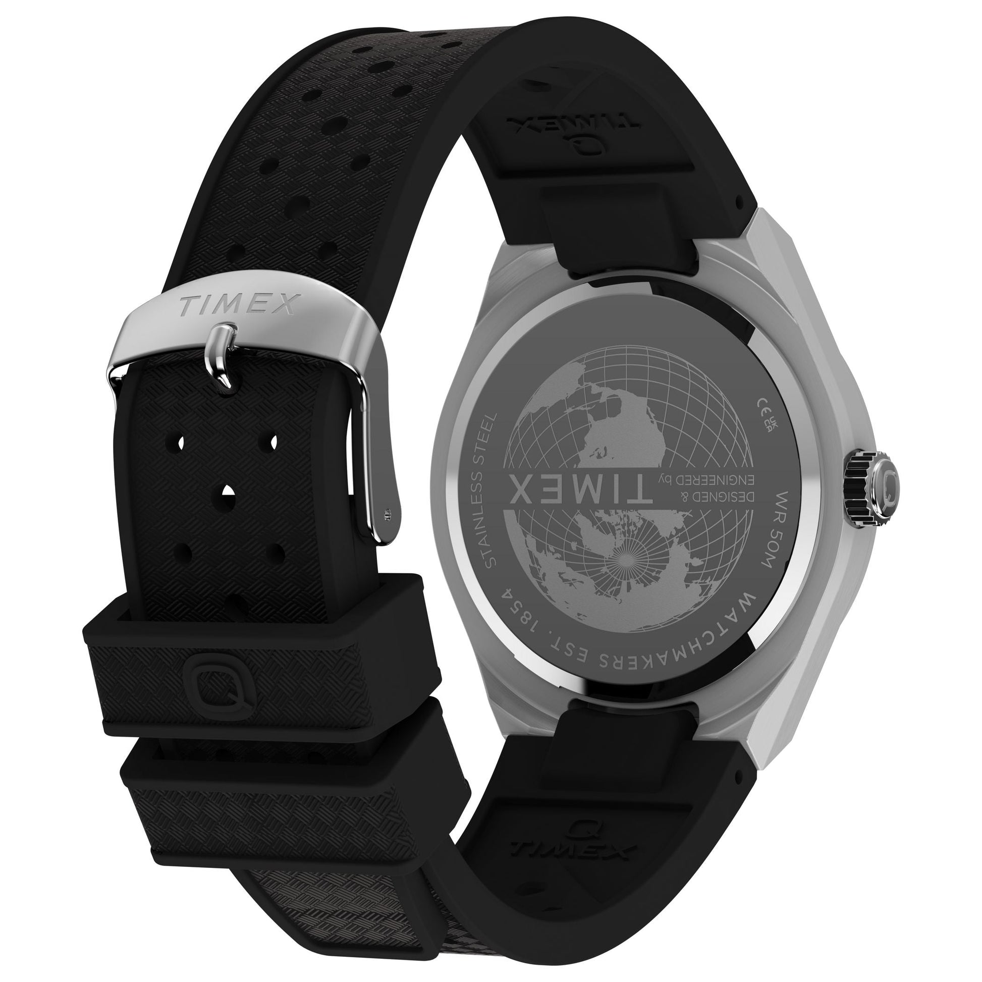 Timex Q Continental de hombre correa de caucho – TW2Y24900