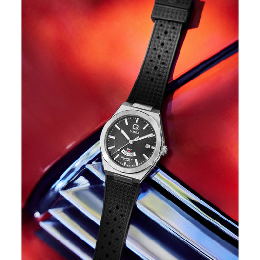 Timex Q Continental de hombre correa de caucho – TW2Y24900