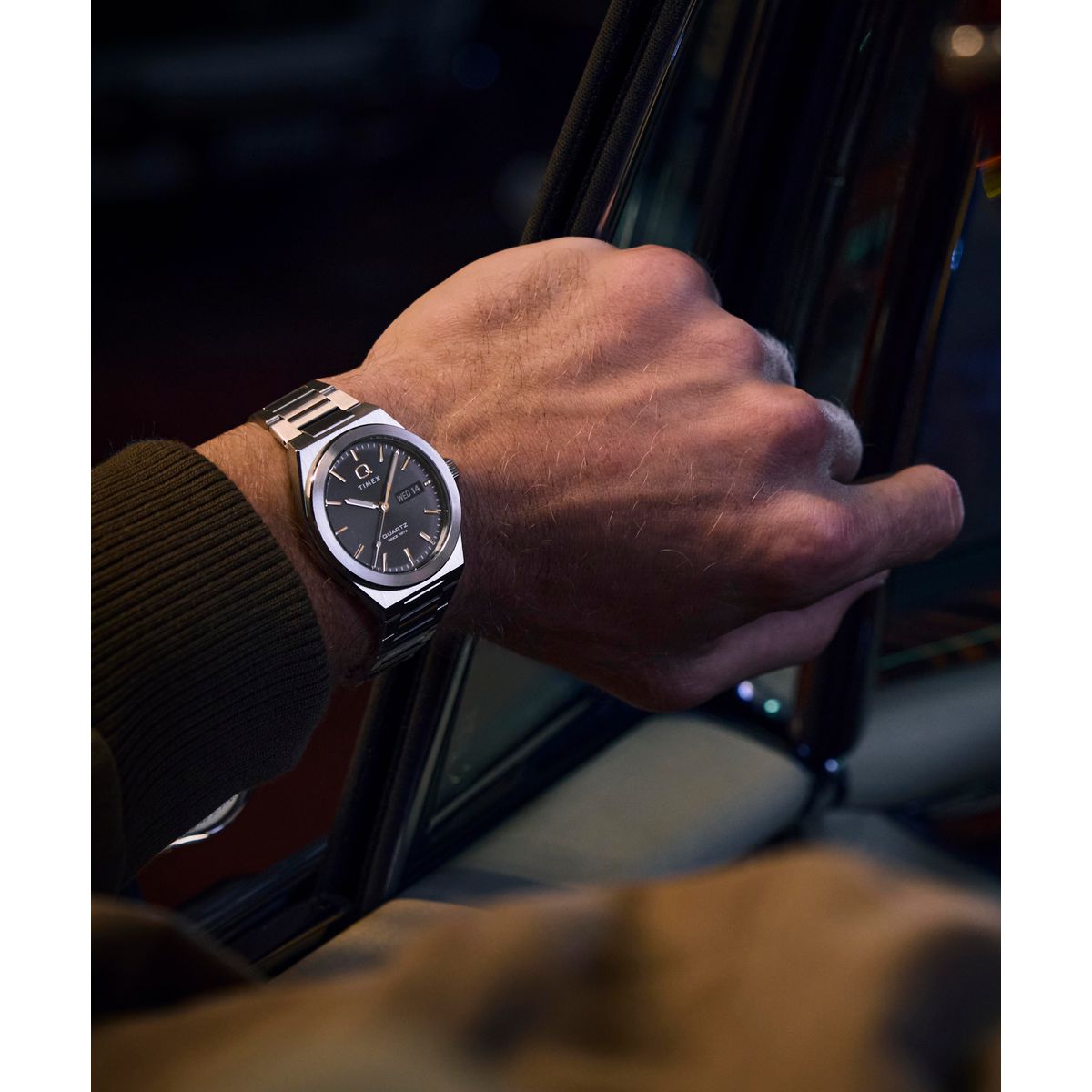 Timex Q de hombre correa de metal – TW2Y25000