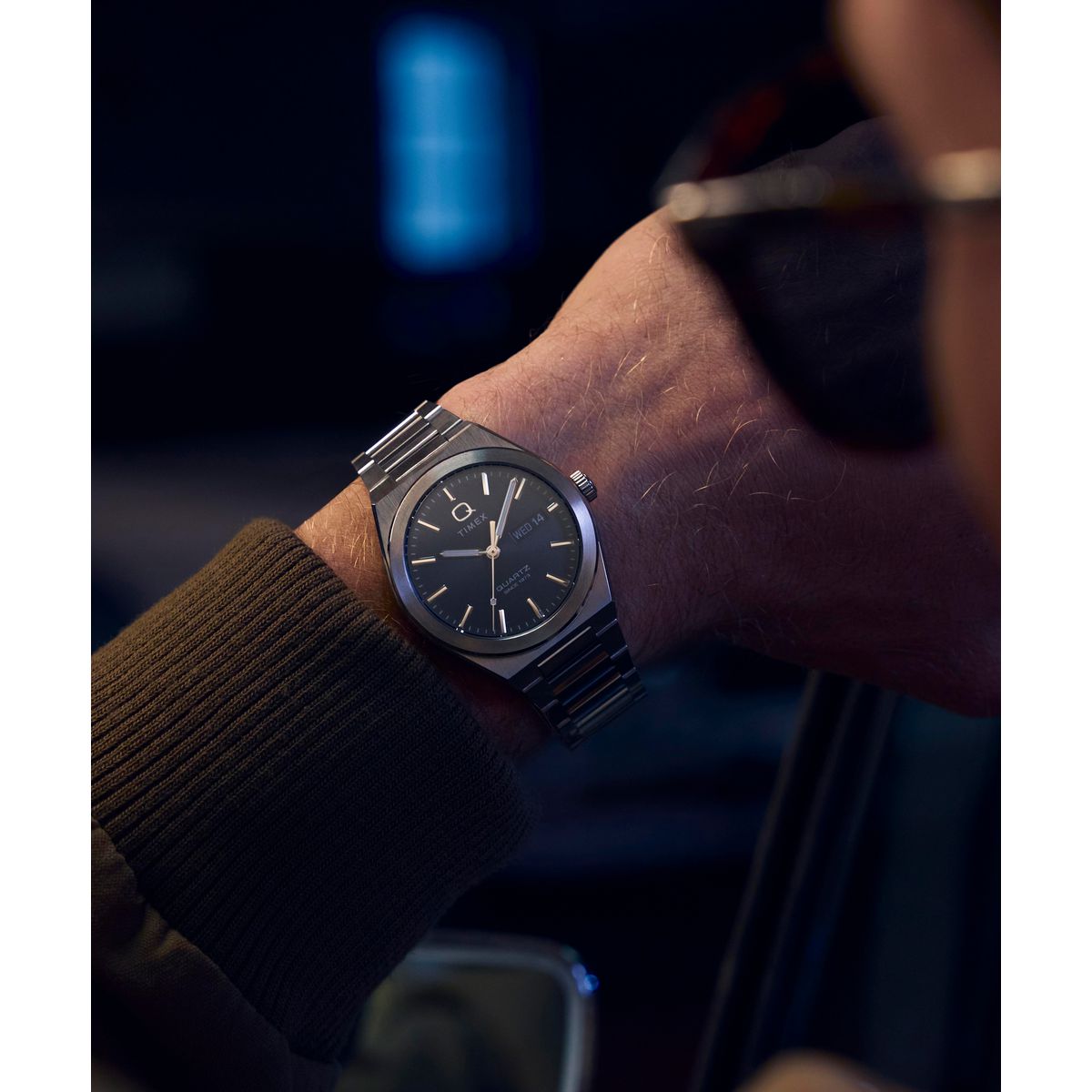 Timex Q de hombre correa de metal – TW2Y25000