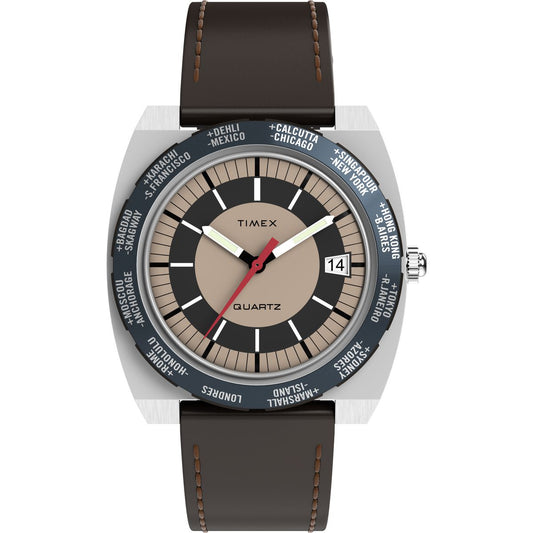 Timex Q de hombre correa de cuero – TW2Y31300
