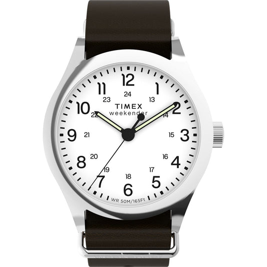 Timex Weekender de hombre pulsera de cuero – TW2Y35800