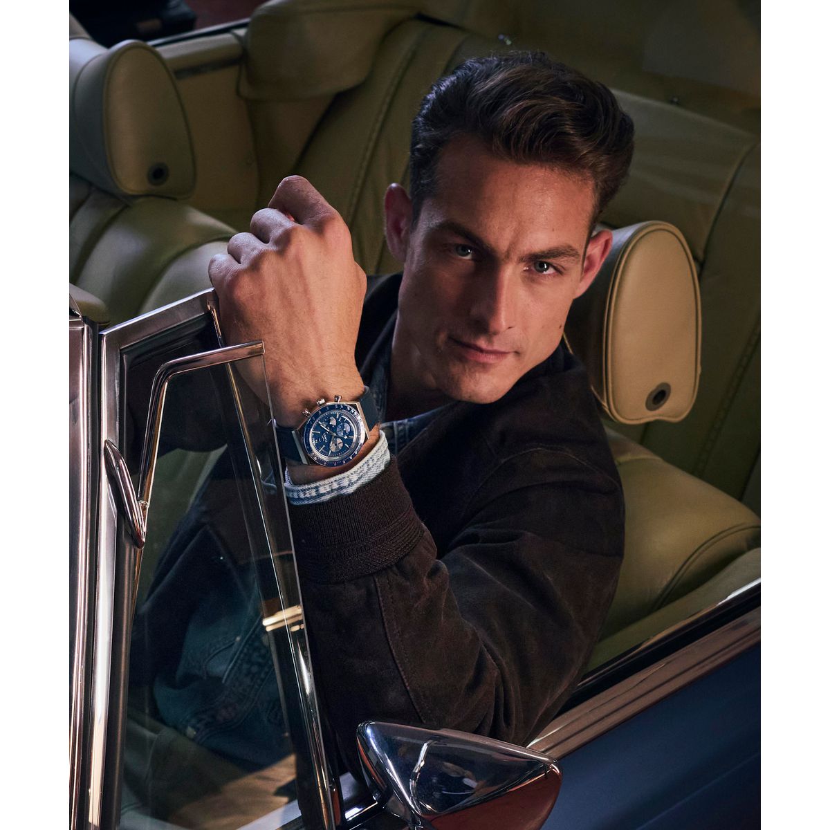 Timex Q de hombre correa de cuero – TW2Y36100