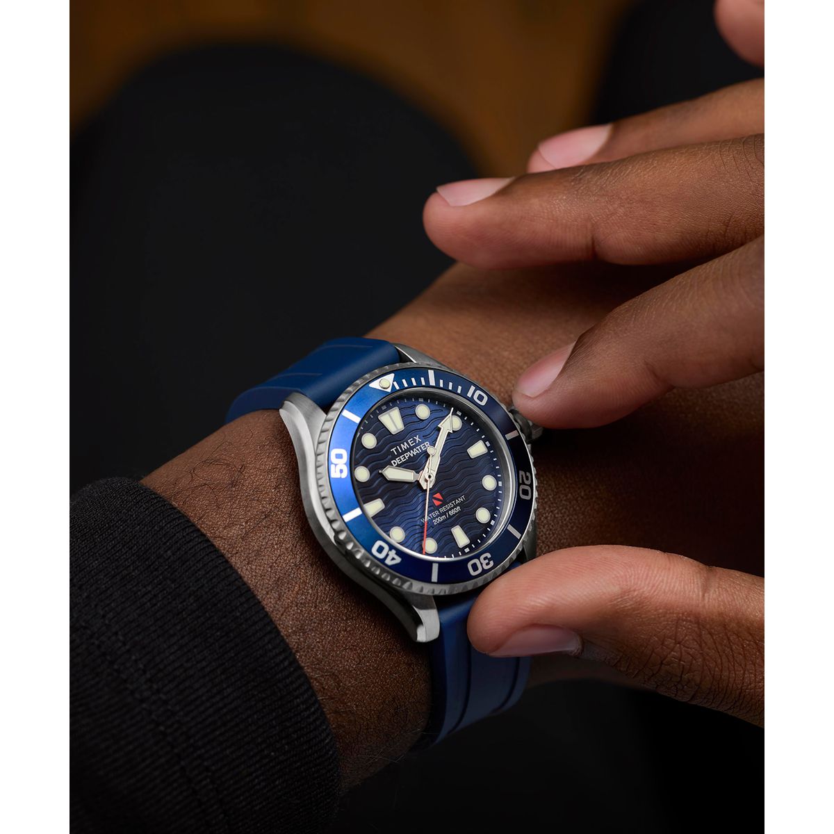 Timex Deepwater Meridian de hombre correa de caucho – TW2Y40300