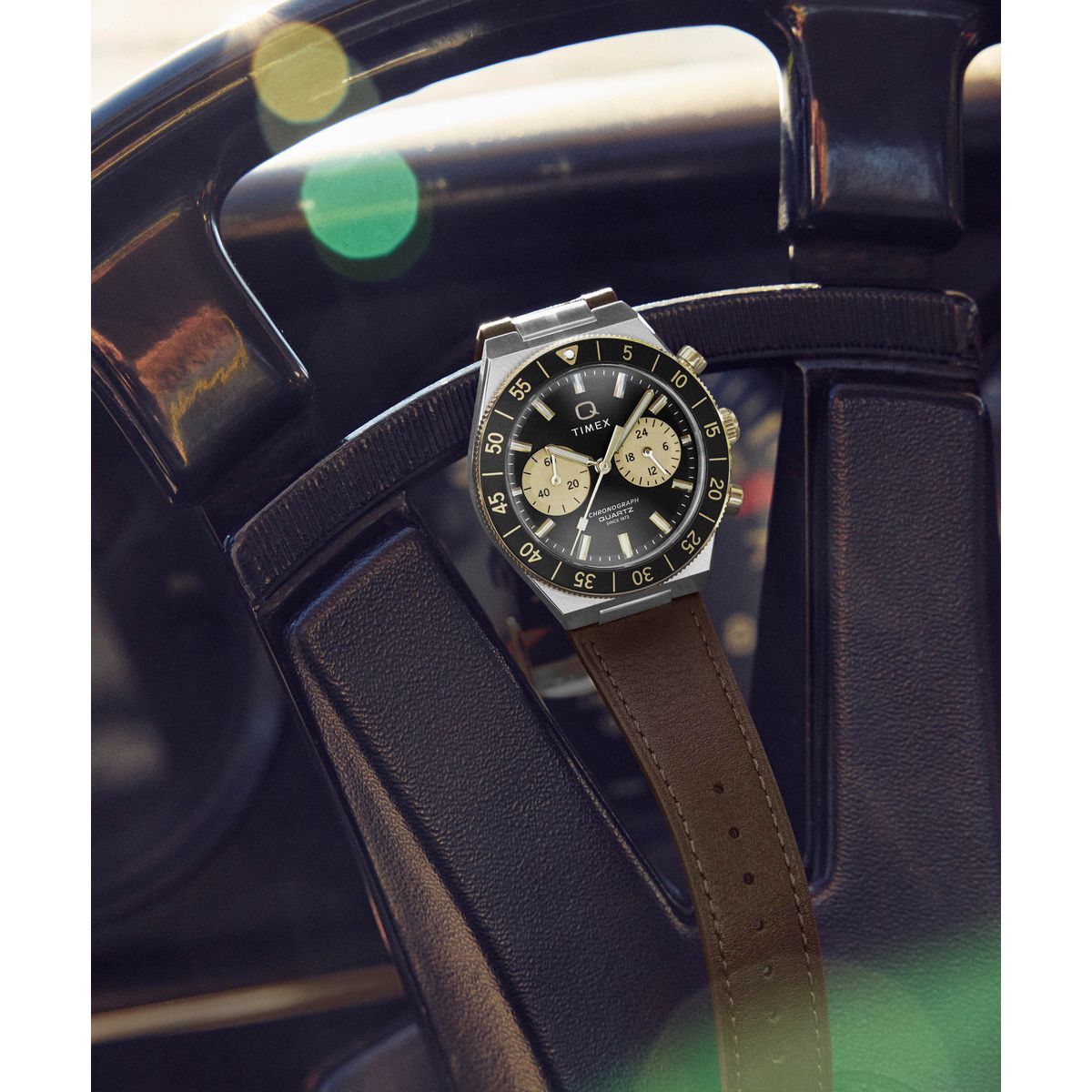 Timex Q Continental de hombre correa de piel – TW2Y56000