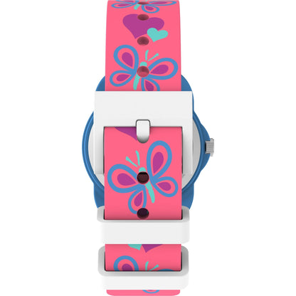 TW2Y59700 Reloj Timex Teacher Corazon y mariposas infantil banda de silicona