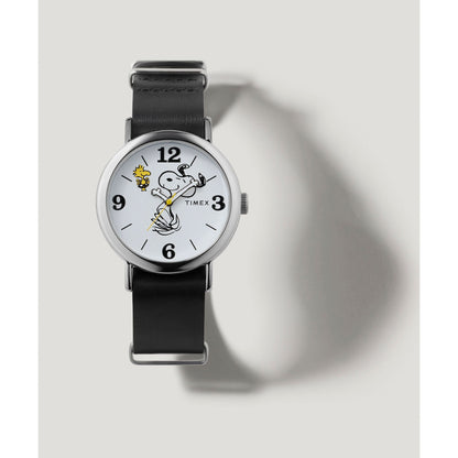 TW2Y60900 Reloj Timex Weekender Snoopy de hombre correa de piel