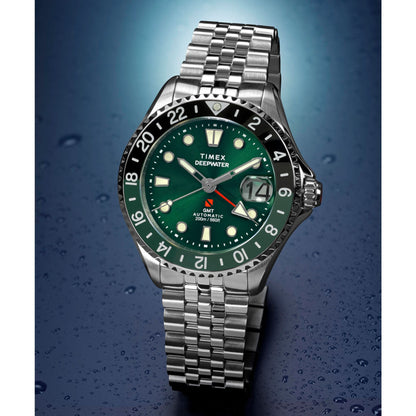 Timex Deepwater 200 Automático de caballero correa de metal – TW2Y64100