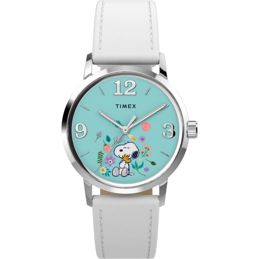 Timex Marlin Snoopy de mujer correa de cuero – TW2Y68800
