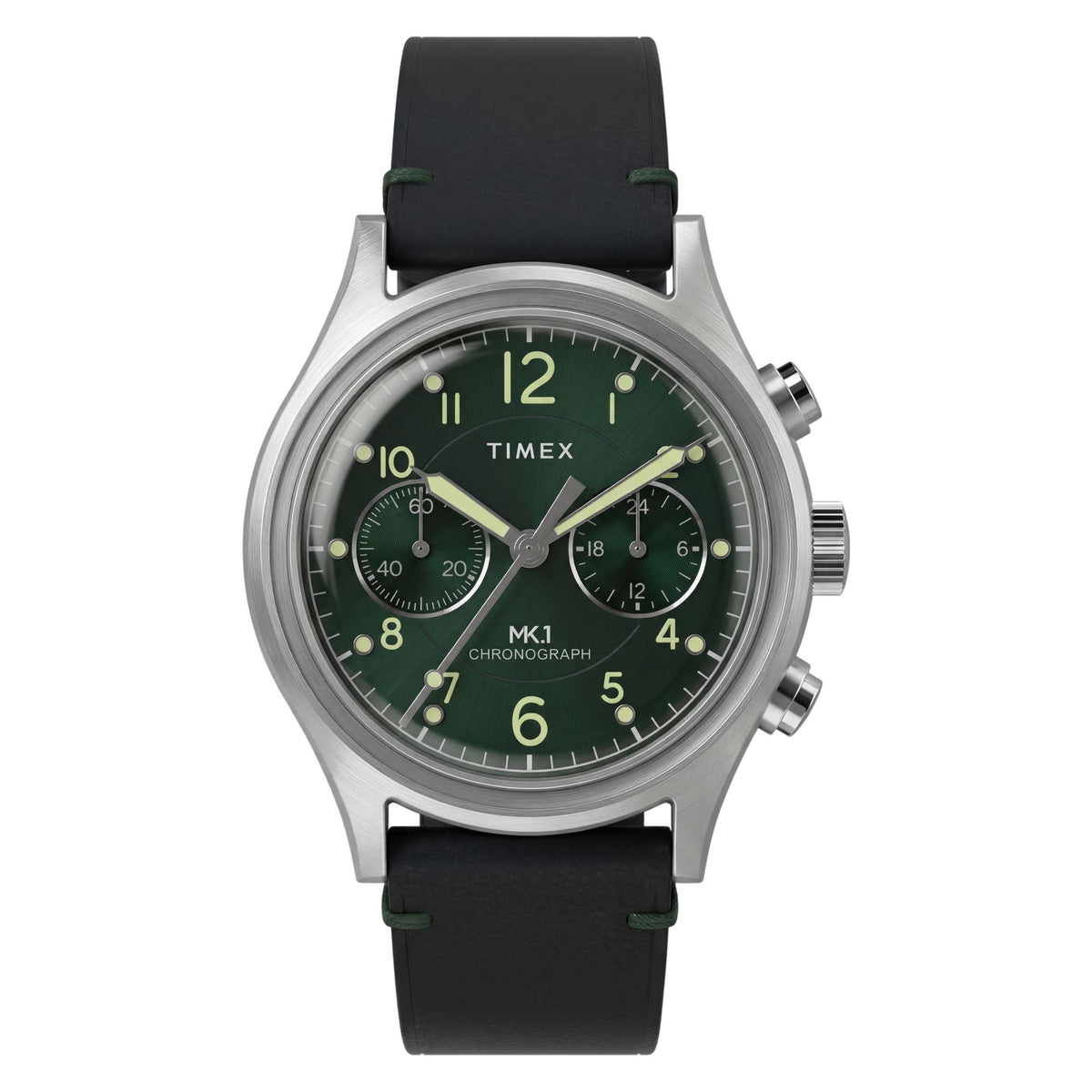 Timex MK1 Chronograph 40mm de hombre correa de cuero – TW2Y71200