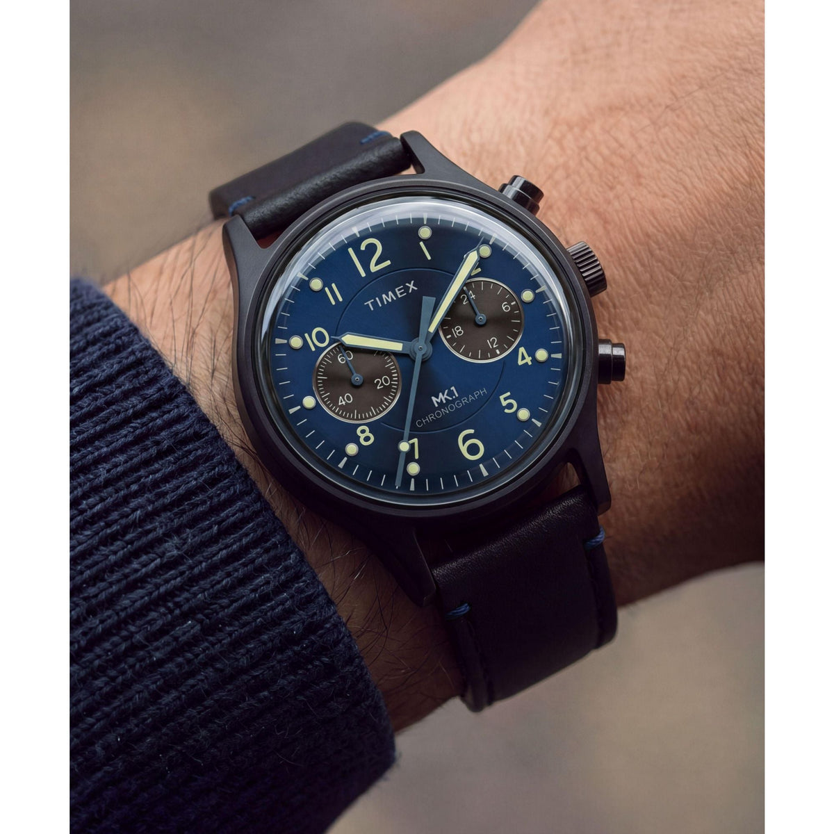 Timex MK1 Chronograph de hombre banda de piel – TW2Y71300