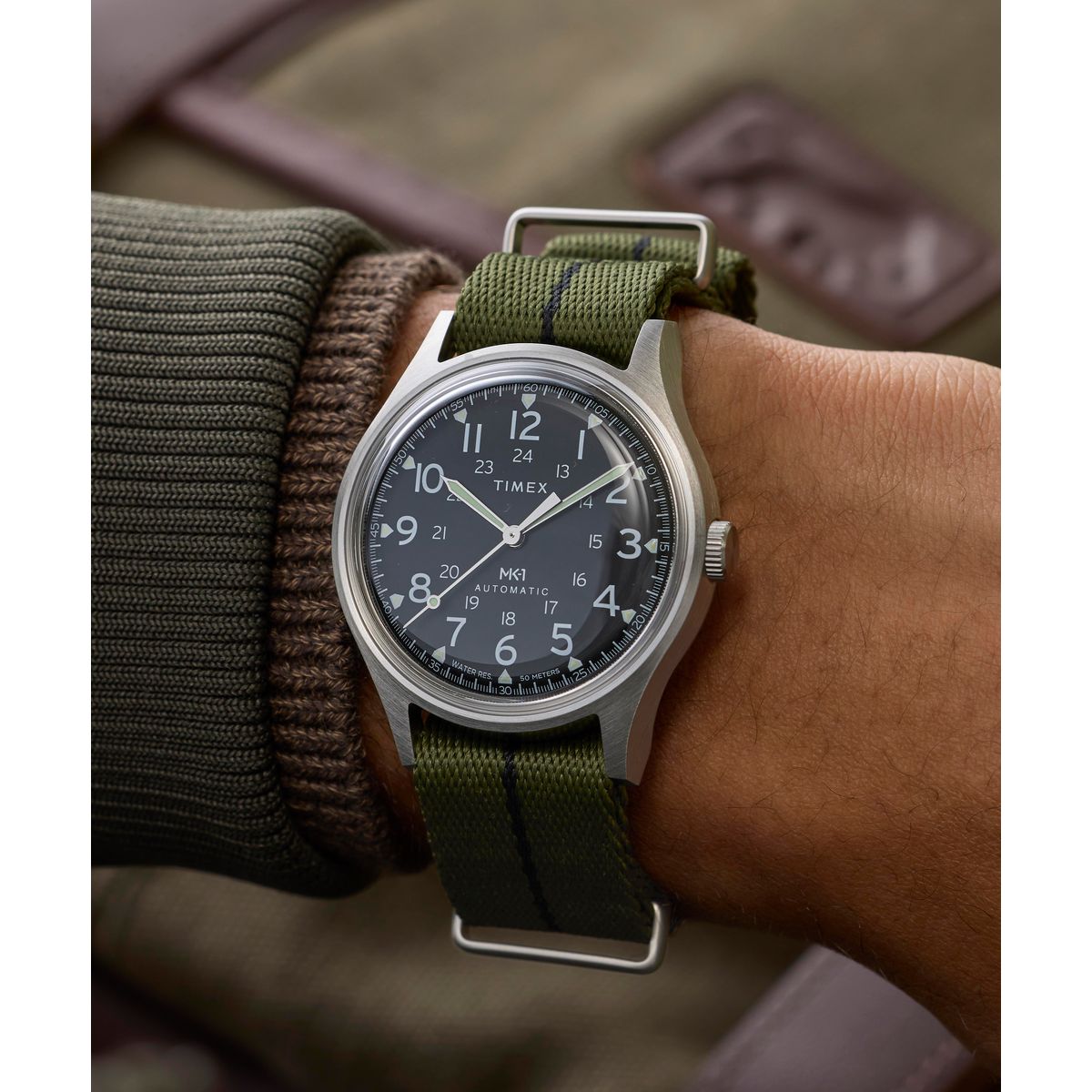 TW2Y71700 Reloj Timex MK1 de hombre pulsera de tela 40 mm automático