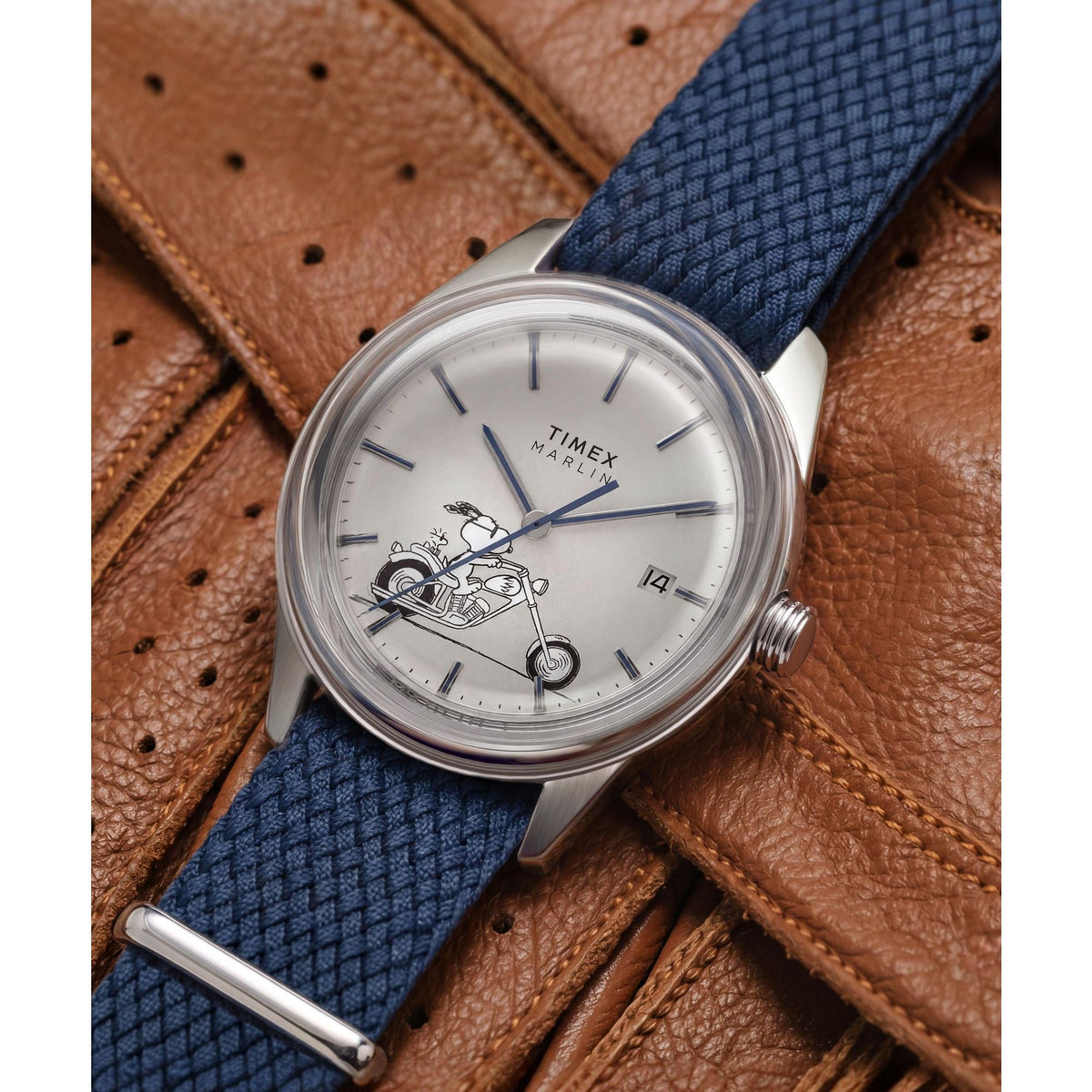 Timex Marlin x Peanuts de hombre correa de tela – TW2Y81000