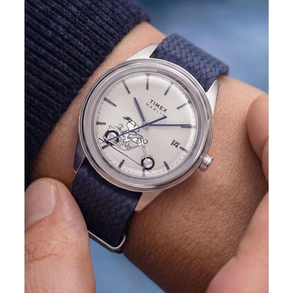Timex Marlin x Peanuts de hombre correa de tela – TW2Y81000