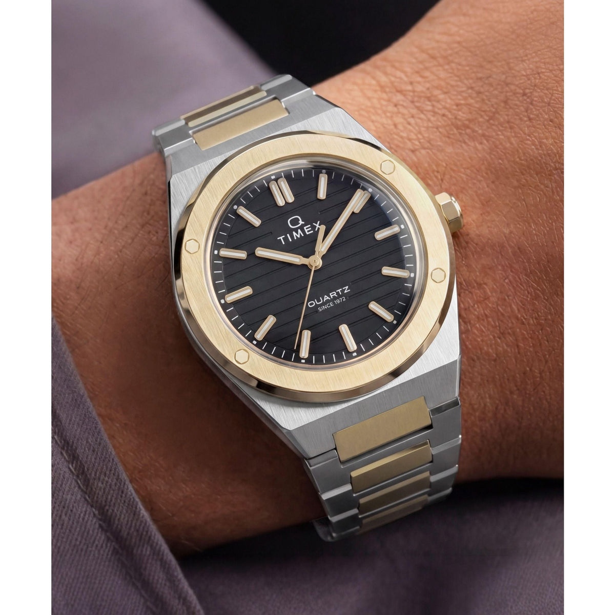Timex Q Marbella de hombre correa de metal – TW2Y81500