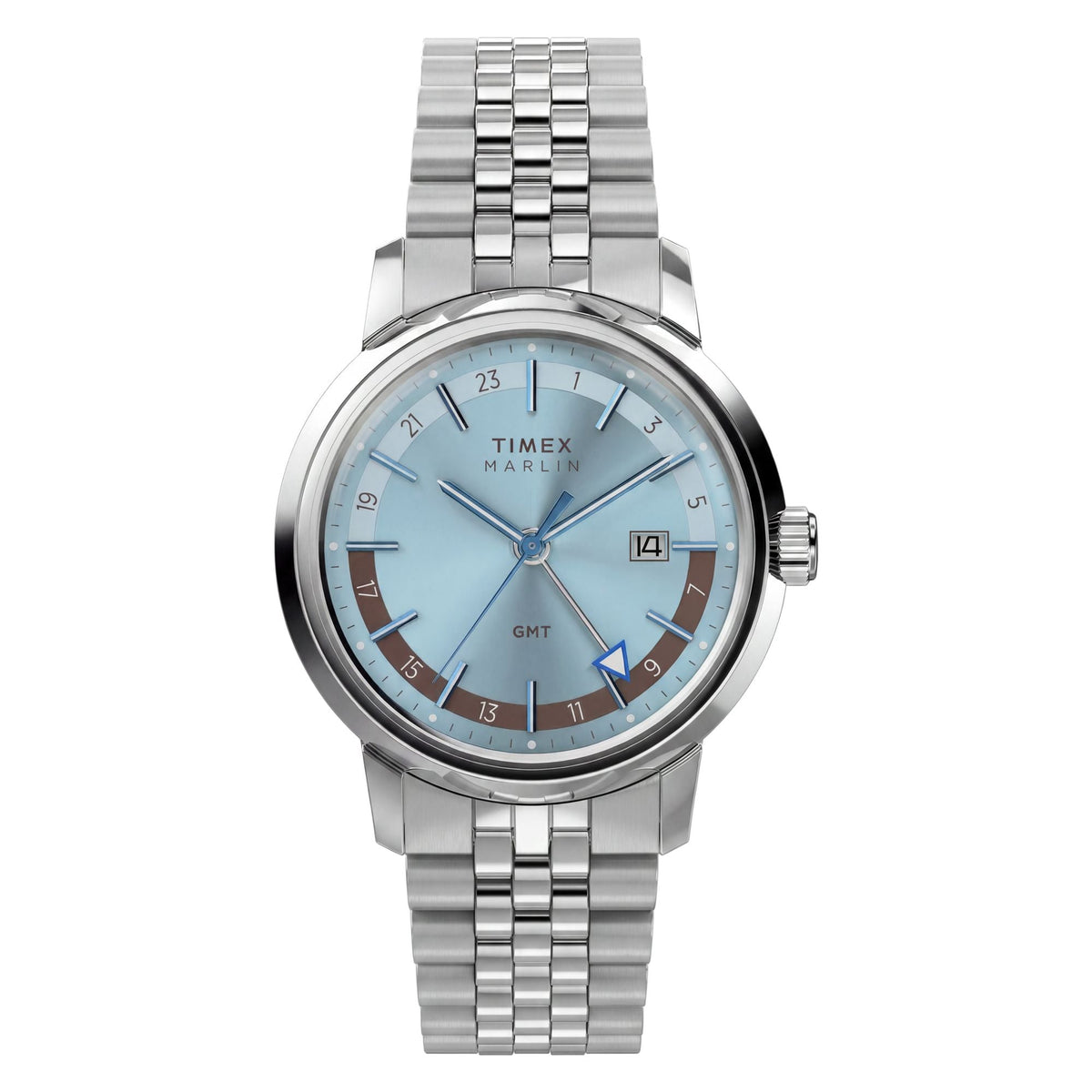 Timex Marlin GMT de hombre correa de metal – TW2Y84100