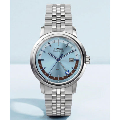 Timex Marlin GMT de hombre correa de metal – TW2Y84100