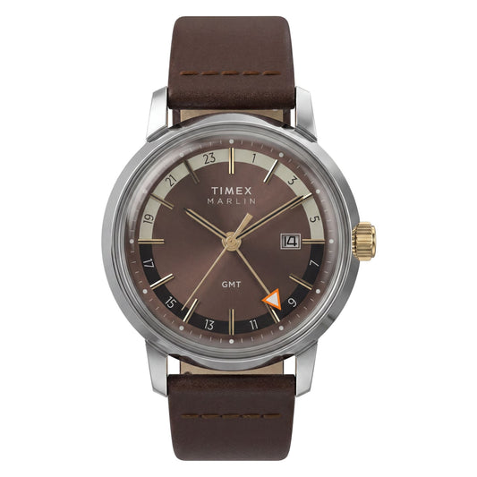 Timex GMT de caballero correa de piel – TW2Y84200