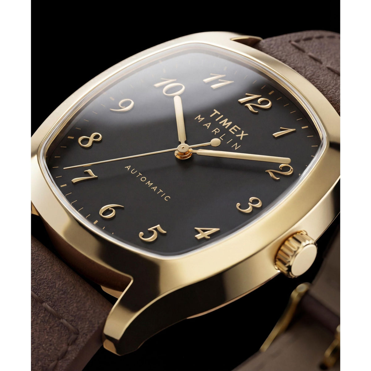 Timex Marlin Chatham de caballero automático banda de piel – TW2Y84500