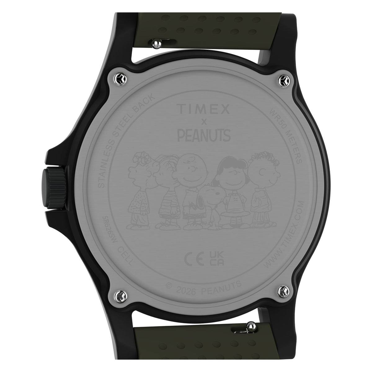 Timex Expedition x Peanuts de hombre correa de caucho Snoopy – TW2Y84600