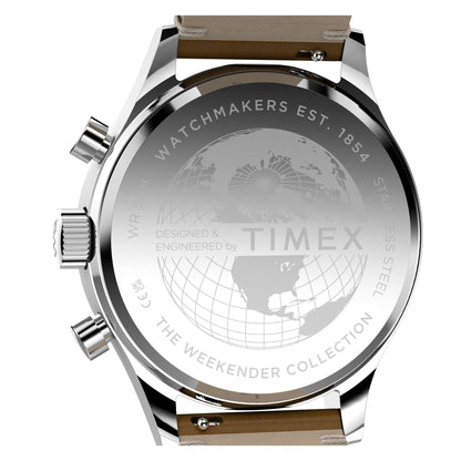 Timex Weekender New England de caballero correa de cuero – TW2Y85000
