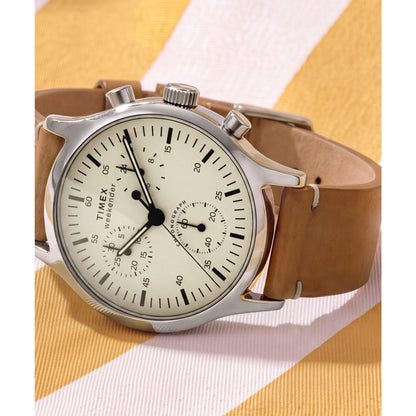 Timex Weekender New England de caballero correa de cuero – TW2Y85000