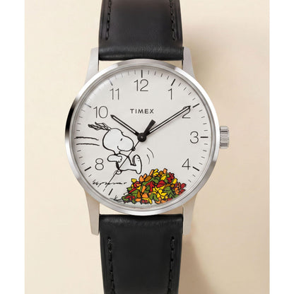 Timex Waterbury x Peanuts de hombre correa de cuero – TW2Y85600