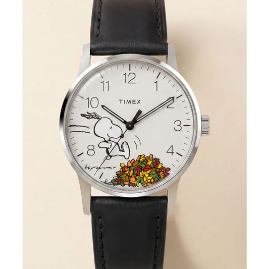 Timex Waterbury x Peanuts de hombre correa de cuero – TW2Y85600