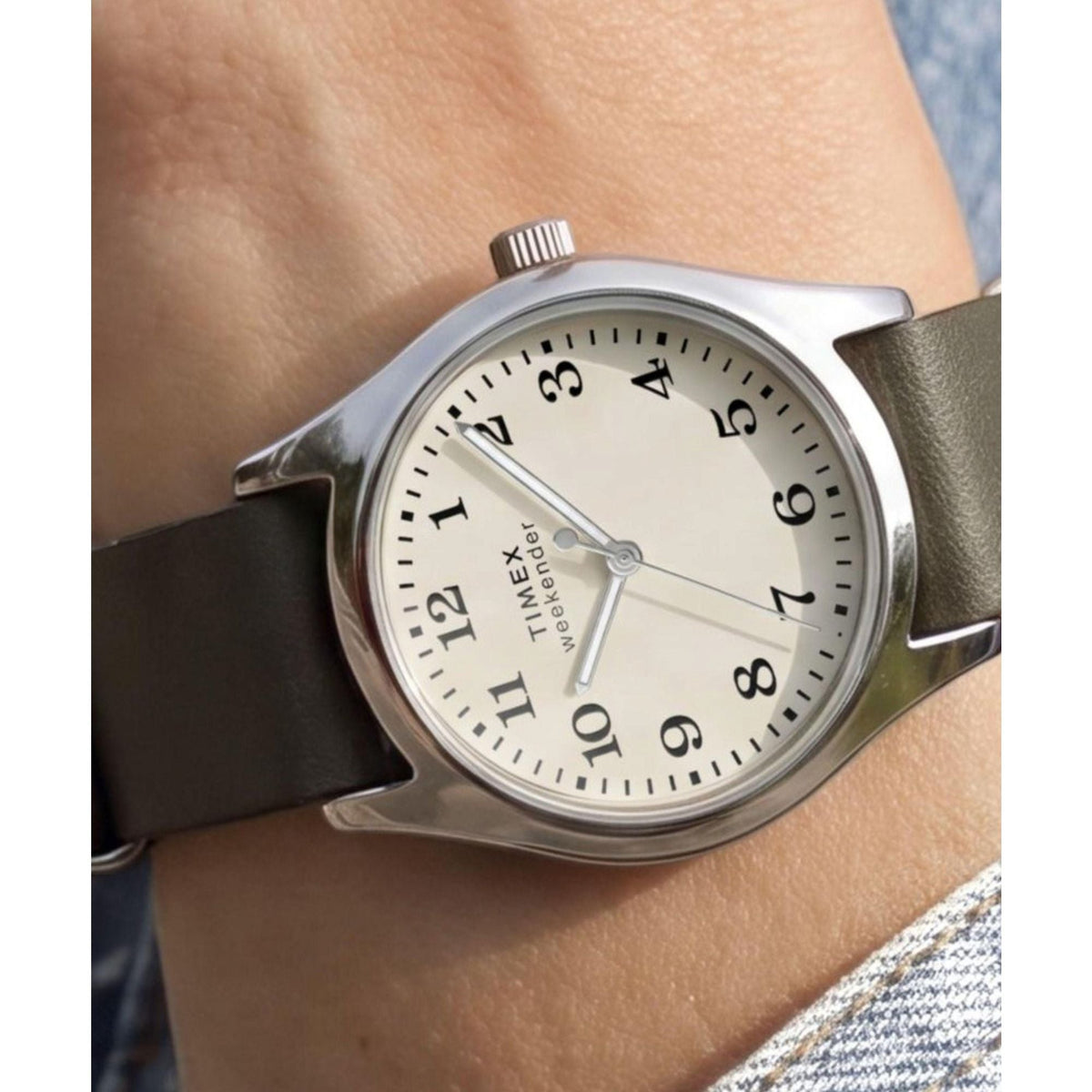 Timex Weekender New England de dama correa de piel – TW2Y86500