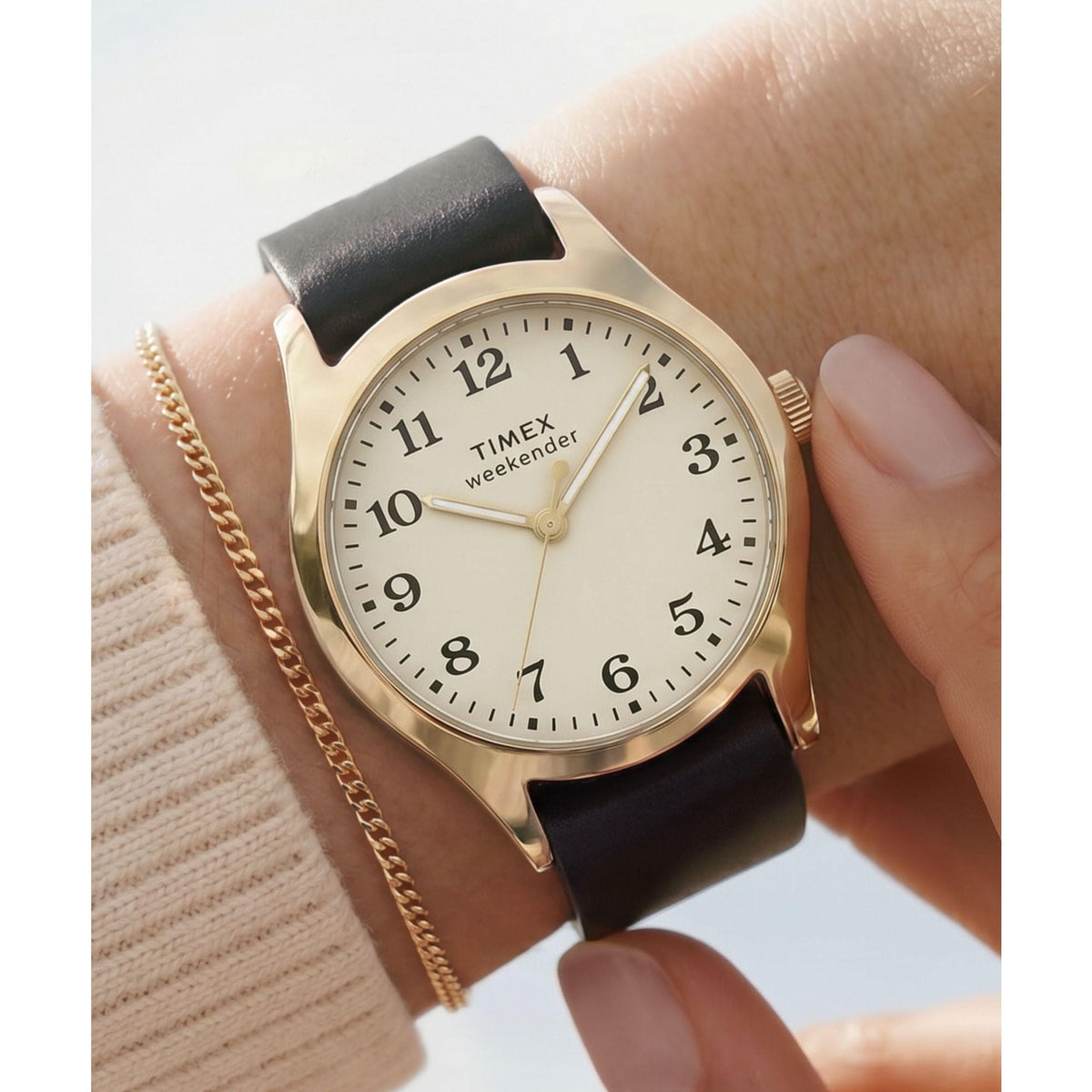 Timex Weekender de mujer correa de piel – TW2Y86600
