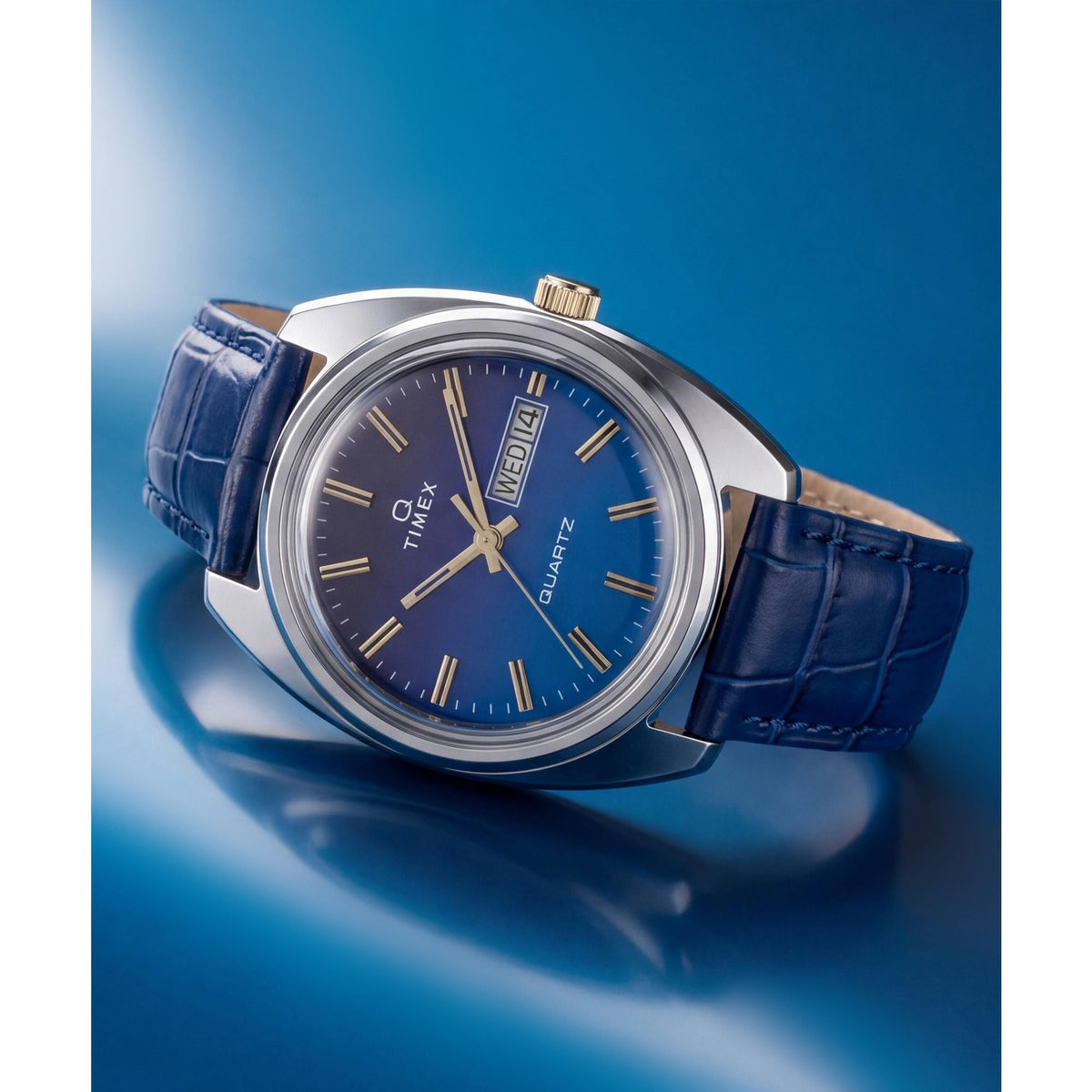 Timex Q 1976 de hombre banda de cuero – TW2Y87100