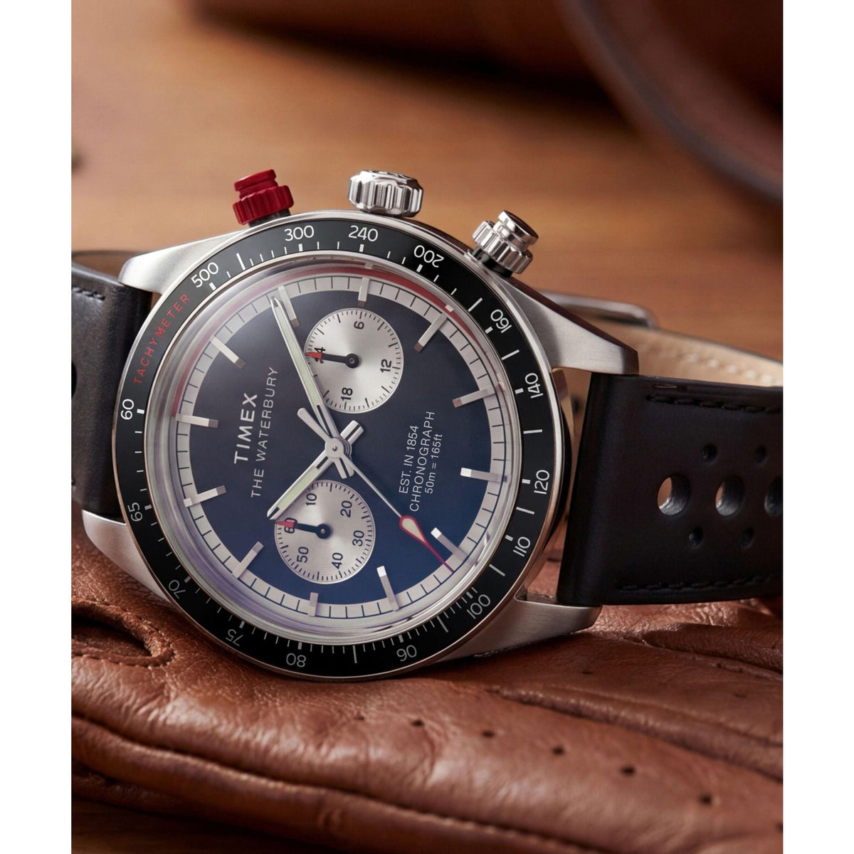 Timex Waterbury Heritage de hombre banda de piel – TW2Y93300